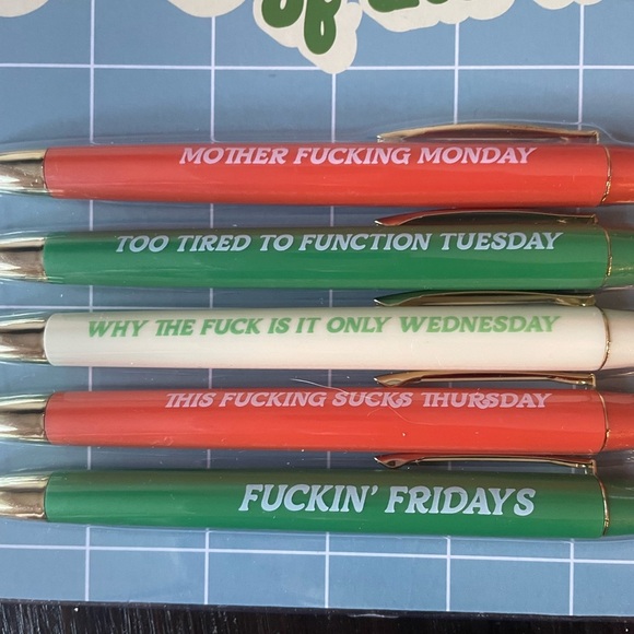 NEW -  Fun Club - Days of the Week Pens - Picture 2 of 3